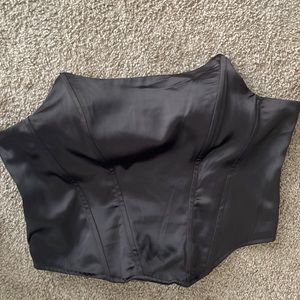 All Black Corset  Size: XL